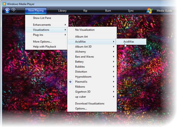 install windows media player visualizations ambience